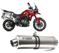 Exhaust Storm Mivv Muffler OVAL Steel Triumph Tiger 900 GT PRO RALLY 2021 > 2023