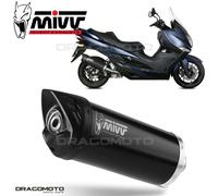 Exhaust Muffler Mivv Mover Steel Black Suzuki Burgman 400 2017 > 2020