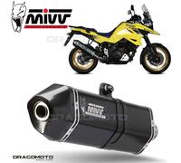 Mivv Exhaust Muffler Speed Edge Black for Suzuki Dl V-Strom 1000 2014 > 2020
