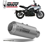 MIVV Exhaust Muffler MK3 Stainless Brushed / Black Coated - Suzuki GSX-S 1000 Katana 2019-2023