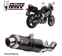 S.004.LXB - Silencer Exhaust Mivv GP Steel Black Suzuki SV 650 99-02