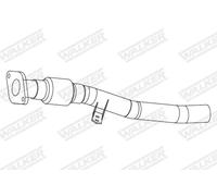 Exhaust system corrugated pipe 10951 WALKER for RENAULT SCÉNIC III MEGANE CC