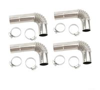 Exhaust System Elbow Connector for Diesel Heaters Stainless Steel Build with Dual Diameter Compatibility 24mm 25mm 25mm 26mm (4PCS)