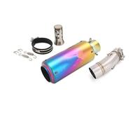 Exhaust System Exhaust Tips Motorcycle Mid Pipe 51mm Muffler Silencers With DB KIller For Z400 For Ninja 400 500 2017-2023(I)