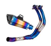 Exhaust System For Yamaha R7 MT07 FZ07 XSR700 2014-2026 Motorcycle Front Link Pipe Escape Muffler With DB Killer(Style A)