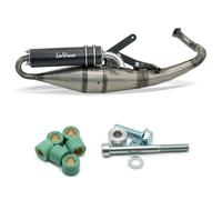 Exhaust System LeoVince HAND MADE TT black ECE approved for Kymco Agility 50