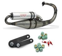 Exhaust System LeoVince HAND MADE TT ECE approved for Peugeot Vivacity AC 99-02