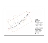 Exhaust System LeoVince SITO ECE approved for Piaggio SI / KS / FL2 / Boss round