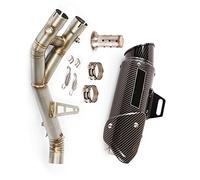 Exhaust System Middle Link Tube Escape 60.5mm Muffler Pipe Connect Section Stainless Steel For R1 YZF-R1 MT10 2015 2016 2017 2018 2019 2020