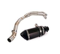 Exhaust System Motorcycle Front Middle Connect Section Link Pipe Slip On 51mm Muffler Tips For Kawasaki For Ninja 400 250 2017-2021