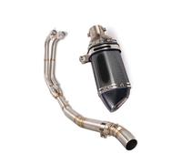 Exhaust System Motorcycle Front Middle Connect Section Link Pipe Slip On 51mm Muffler Tips For Kawasaki For Ninja 400 250 2017-2021