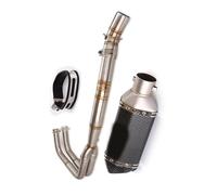 Exhaust System Motorcycle Front Middle Connect Section Link Pipe Slip On 51mm Muffler Tips For Kawasaki For Ninja 400 250 2017-2021