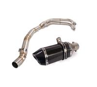 Exhaust System Motorcycle Front Middle Connect Section Link Pipe Slip On 51mm Muffler Tips For Kawasaki For Ninja 400 250 2017-2021