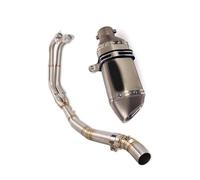 Exhaust System Motorcycle Front Middle Connect Section Link Pipe Slip On 51mm Muffler Tips For Kawasaki For Ninja 400 250 2017-2021