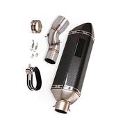 Exhaust System Slip On 51mm Motorcycle Mid Connect Link Tube Muffler Tip Stainless Steel End Can For CBR1000RR 2017-2020 2018 2019
