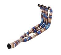 Exhaust System Slip On Motorcycle Headers Pipe Front Connector Tube Titanium Alloy For S1000RR 19-23 S1000R 21-23(Titanium alloy 3)