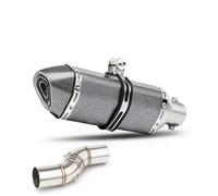 Exhaust system suitable for Benelli for TRK502X for 502X and series motorcycles, full system mid-section pipe from 2019-2020-202 slip on exhaust(TYPE H)