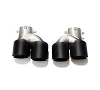 Exhaust Tail 1 Pair Carbon Fiber Exhaust Tip For BMW G22 G23 M440i 2021 2022 Dual Exhaust Pipe Muffler Tip Exhaust System Nozzle Tailpipe Simulator Whistle Exhaust Tip Housing(Carbon Fiber F)