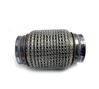 Exhaust Tail 38mm 45mm 51mm 55mm 60mm 63mm 70mm 76mm 89mm Stainless Steel Car Exhaust Flex Pipe Bellow Flexible Joint End Pipe(55mmx120mm)