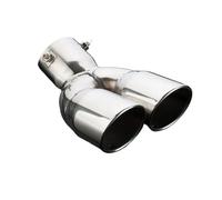 Exhaust Tail End Double Exhaust Tip Car Pipe Universal Motorcycle Muffler 2.5 Inch In 3 Inch Oulet