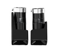 Exhaust Tail End Pipe Tip For Land For Rover For Defender L663 1 Pair Car Exhaust Tip Tailpipe Black Square Muffler Nozzle Car Accessories Parts(Style A)