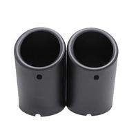 Exhaust Tail End Pipe Tip For VW For PASSAT Chrome Plating Stainless Steel Car Exhaust Muffler Tip Pipes Covers Car Accessories Parts(76 matte 2pcs)