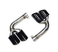 Exhaust Tail End Pipe Tip For VW For Touareg 2019 2020 2021-2024 Tailpipe Exhaust Upgrade Sport Four Outlet Stainless Steel Muffler System Car Accessories Parts(2.0T)