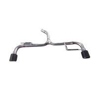 Exhaust Tail End Pipes For VW For Golf 5 6 7 8GTI For A3 For Cycco Stainless Steel Exhaust Pipe Tail Fitting Clamp Fixation(Black beak C)