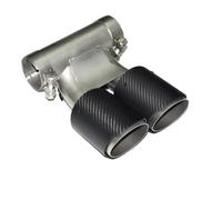 Exhaust Tail End Pipes Rectangular Exhaust Pipe For Cayman Dual Outlet Muffler Exhaust Tip Upgrade 981 987 For 718 For Boxster(J)