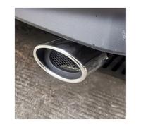 Exhaust Tail Exhaust Muffler Car Styling Rear Tail Throat Pipe Tip For Lexus Nx200 300 260 350H(Silver 1pc)