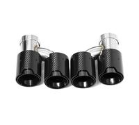 Exhaust Tail For BMW 535i F10 F11 Upgrade M5 Look Quad Tailpipe Muffler Exhaust System Tips Nozzle Exhaust Tailpipe Tip(Carbon Fiber C)