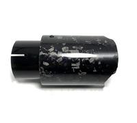Exhaust Tail Muffler Tip Pipe 1 PC Car Forged Fiber Carbon Stainless Steel Black Muffler PIpe Glossy Exhaust Muffler Tip For E63 E90 Tail Pipe Exhaust Pipe Cap(ID 70mm-OD 76mm)