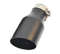 Exhaust Tail Muffler Tip Pipe 1 PC Matt Black Muffler Stainless Steel Universal End Pipe Exhaust Pipe Slash Cut Exhaust Tip Tail Pipe Exhaust Pipe Cap(51-89mm slash)