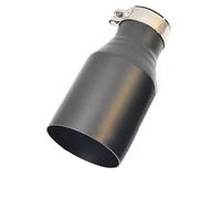 Exhaust Tail Muffler Tip Pipe 1 PC Matt Black Muffler Stainless Steel Universal End Pipe Exhaust Pipe Slash Cut Exhaust Tip Tail Pipe Exhaust Pipe Cap(60-101mm flat)