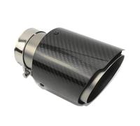 Exhaust Tail Muffler Tip Pipe 1 Pcs Universal Carbon Fibre Tail Throat Stainless Steel Silencer Sand Blast Twill Glossy Muffler Exhaust Nozzle Tip Tail Pipe Exhaust Pipe Cap(51mm-101mm)