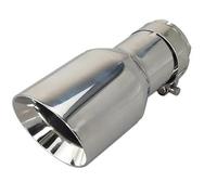 Exhaust Tail Muffler Tip Pipe 1 Piece 304 Stainless Steel Universal Exhaust End Chrome Pipe Car Exhaust Tip Tail Pipe Exhaust Pipe Cap(Inlet60 outlet76mm)