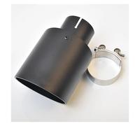Exhaust Tail Muffler Tip Pipe 1 Piece Car Slashed Muffler Pipe Matt Black Aluminum Cover Exhaust Tip Tail Pipe Exhaust Pipe Cap(51-105)