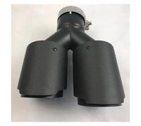 Exhaust Tail Muffler Tip Pipe 1PC Car Modification Universal Dual Matt Black Automobile Exhaust Pipe Tail Pipe Exhaust Pipe Cap(57-101MM)