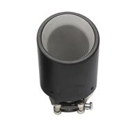 Exhaust Tail Muffler Tip Pipe 1pcs 114MM Outlet Matte Carbon Fiber Exhaust Tip Stainless Steel Universal Muffler Tips Exhaust Pipe Tail Pipe Exhaust Pipe Cap(60MM IN 114MM OUT)