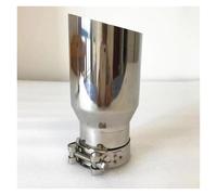 Exhaust Tail Muffler Tip Pipe 1PCS Stainless Steel Universal Exhaust Pipe Muffler Car Accessorie Modification Tail Throat Pipe (66MM IN- 76MM OUT)