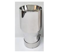 Exhaust Tail Muffler Tip Pipe 1Piece Car Exhaust Tail Pipe Stainless Steel Bevel Edge Muffler Tip Tail Pipe Exhaust Pipe Cap(76-101mm)