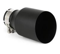 Exhaust Tail Muffler Tip Pipe Car Exhaust Pipe Single Straight Black Muffler Tip 1 PC Stainless Steel Universal Exhaust End Pipe Tail Pipe Exhaust Pipe Cap(51MM IN 76MM OUT)