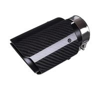 Exhaust Tail Muffler Tip Pipe Exhaust Pipe 76mm Inlet Muffler Tips Black Painted 304 Stainless Steel Inlet ID 3" outlet OD 4" 165.cm Long Tail Pipe Exhaust Pipe Cap
