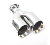 Exhaust Tail Muffler Tip Pipe ID 2.50 Inch OD 3.50 Inch Universal Left Side Stainless Steel Car Exhaust Tip Muffler Dual Tips For F10 F30 Tail Pipe Exhaust Pipe Cap(IN 76 mm OD 101mm)