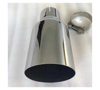 Exhaust Tail Muffler Tip Pipe Stainless Steel Vehicle Refitting Universal Exhaust Muffler Tail Throat Car Modification Exhaust Tip Pipe For Bmw For E90 W222 Tail Pipe Exhaust Pipe Cap(76MM IN 89MM OUT