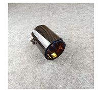 Exhaust Tail Piece Tip Car Tailpipe 1 Piece With M Logo Muffler Stainless Steel Exhaust Tail Pipe Auto Glossy Carbon Fiber Tips(M135i M140i)