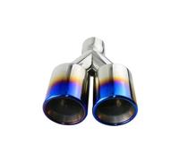 Exhaust Tail Piece Tip Upgrade Car Exhaust Pipe Throat Tail Nozzles 2'' 2.5" In Y Shape Stainless Steel Dual Exhaust Tips(L1EJ20111g)