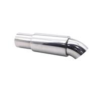 Exhaust Tail Pipe 51mm Variable Exhaust Tip System Muffler Tail Pipe Silver Stainless Steel For Car Accessries Universal Turbo Sound Car Exhaust Tip
