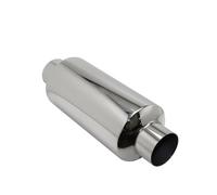 Exhaust Tail Pipe Car Exhaust Systems Muffler Middle Pipe Universal Silver Stainless Steel Size O.D 51MM 57MM 63MM 70MM 76MM Car Exhaust Tip(Ength 400mm 70MM)