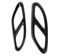 Exhaust Tail Pipe Cover Trims 1 Pair Car Rear Tail Dual Exhaust Pipe Outlet Muffler Pipe Cover Trim Exterior Accessories Compatible With Benz For A Class W176 2016 2017